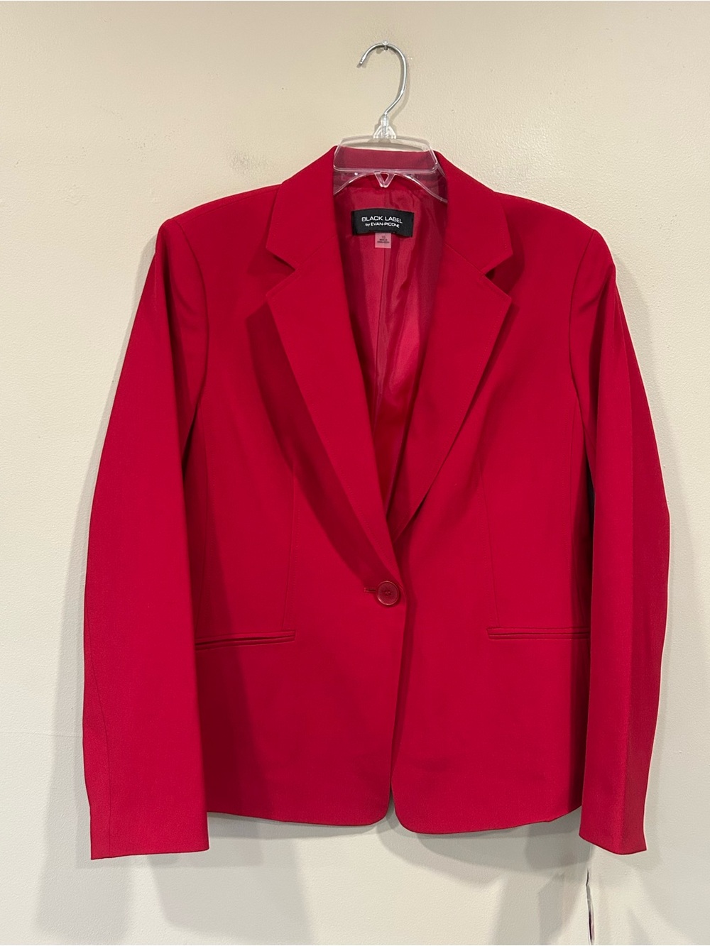 Black Label By Evan Picone Women’s Red Blazer Size 10 NWT